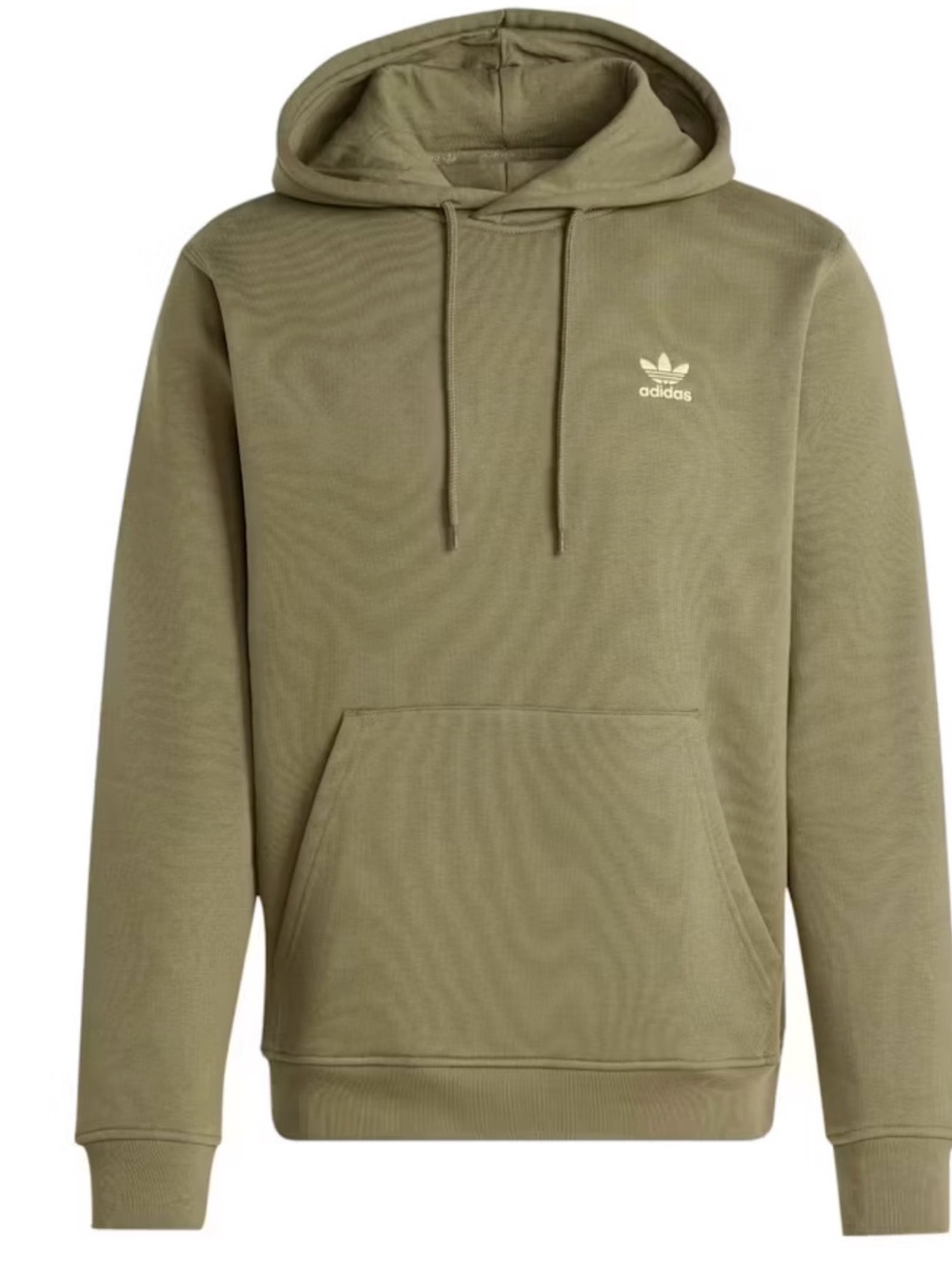 adidas Men's Olive Green Trefoil Hoodie
